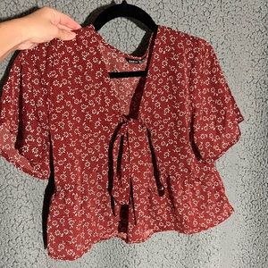 Shein tie front dress